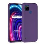 Microsonic Matte Silicone Realme C25Y Kılıf Mor