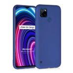Microsonic Matte Silicone Realme C25Y Lacivert Kılıf