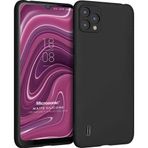 Microsonic Matte Silicone Reeder P13 Blue Plus 2022 Siyah Cep Telefonu Kılıfı