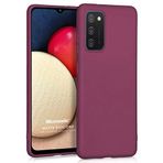 Microsonic Matte Silicone Samsung Galaxy A02s için Kılıf Mor [Galaxy A02s ile Uyumlu Kılıf - Mor]