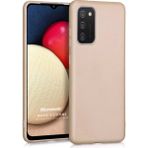 Microsonic Matte Silicone Samsung Galaxy A02S Kılıf Gold