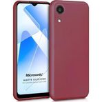 Microsonic Matte Silicone Samsung Galaxy A03 Core Mor Cep Telefonu Kılıfı