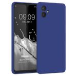 Microsonic Matte Silicone Samsung Galaxy A04E Mavi Kılıf