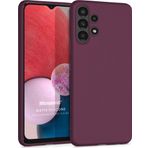 Microsonic Matte Silicone Samsung Galaxy A13 4G Mor Cep Telefonu Kılıfı