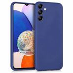Microsonic Matte Silicone Samsung Galaxy A14 Lacivert Kılıf