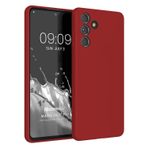 Microsonic Matte Silicone Samsung Galaxy A35 Kılıf Kırmızı