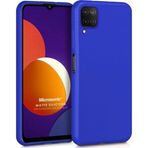 Microsonic Matte Silicone Samsung Galaxy M12 Mavi Cep Telefonu Kılıfı