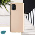 Microsonic Matte Silicone Samsung Galaxy M31s Kılıf Gold