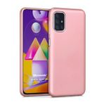 Microsonic Matte Silicone Samsung Galaxy M31s Kılıf Rose Gold