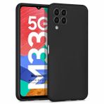 Microsonic Matte Silicone Samsung Galaxy M33 Siyah Cep Telefonu Kılıfı