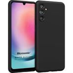 Microsonic Matte Silicone Samsung Galaxy M34 5G Kılıf Siyah