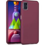 Microsonic Matte Silicone Samsung Galaxy M51 Mor Cep Telefonu Kılıfı