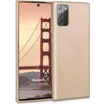 Microsonic Matte Silicone Samsung Galaxy Note 20 Gold Cep Telefonu Kılıfı