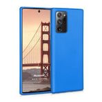 Microsonic Matte Silicone Samsung Galaxy Note 20 Ultra Mavi Cep Telefonu Kılıfı