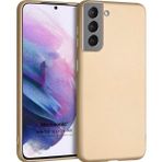 Microsonic Matte Silicone Samsung Galaxy S21 Gold Cep Telefonu Kılıfı