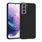 Microsonic Matte Silicone Samsung Galaxy S21 Siyah Telefon Kılıfı