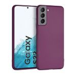 Microsonic Matte Silicone Samsung Galaxy S22 Mor Cep Telefonu Kılıfı
