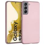 Microsonic Matte Silicone Samsung Galaxy S22 Plus Rose Gold Cep Telefonu Kılıfı