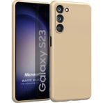 Microsonic Matte Silicone Samsung Galaxy S23 Gold Cep Telefonu Kılıfı