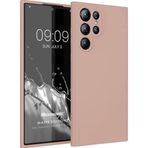 Microsonic Matte Silicone Samsung Galaxy S23 Ultra Rose Gold Cep Telefonu Kılıfı
