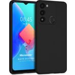Microsonic Matte Silicone Tecno Spark 8C Siyah Kılıf