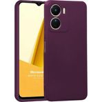 Microsonic Matte Silicone Vivo Y16 Mor Cep Telefonu Kılıfı