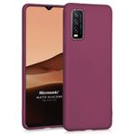 Microsonic Matte Silicone Vivo Y20 için Kılıf Mor [Y20 ile Uyumlu Kılıf - Mor]