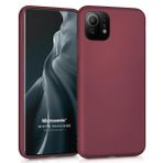 Microsonic Matte Silicone Xiaomi Mi 11 Mor Cep Telefonu Kılıfı