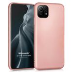 Microsonic Matte Silicone Xiaomi Mi 11 Rose Gold Cep Telefonu Kılıfı