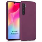 Microsonic Matte Silicone Xiaomi Mi Note 10 Lite Mor Cep Telefonu Kılıfı