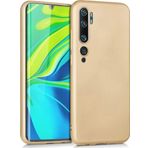 Microsonic Matte Silicone Xiaomi Mi Note 10 Pro Gold Cep Telefonu Kılıfı