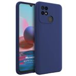 Microsonic Matte Silicone Xiaomi Poco C40 Lacivert Kılıf
