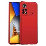 Microsonic Matte Silicone Xiaomi Poco M4 Pro 4G için Kılıf Kırmızı [Poco M4 Pro 4G ile Uyumlu Kılıf - Kırmızı]