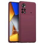 Microsonic Matte Silicone Xiaomi Poco M4 Pro 4G için Kılıf Mor [Poco M4 Pro 4G ile Uyumlu Kılıf - Mor]