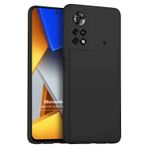 Microsonic Matte Silicone Xiaomi Poco M4 Pro 4G için Kılıf Siyah [Poco M4 Pro 4G ile Uyumlu Kılıf - Siyah]