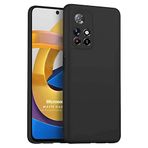 Microsonic Matte Silicone Xiaomi Poco M4 Pro için Kılıf Siyah [Poco M4 Pro ile Uyumlu Kılıf - Siyah]