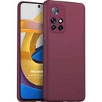 Microsonic Matte Silicone Xiaomi Poco M4 Pro Mor Cep Telefonu Kılıfı