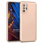 Microsonic Matte Silicone Xiaomi Poco X3 GT Gold Cep Telefonu Kılıfı