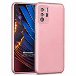 Microsonic Matte Silicone Xiaomi Poco X3 GT için Kılıf Rose Gold [Poco X3 GT ile Uyumlu Kılıf - Rose Gold]