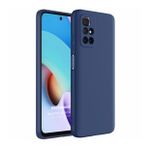 Microsonic Matte Silicone Xiaomi Redmi 10 2022 Lacivert Cep Telefonu Kılıfı