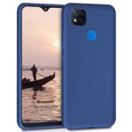 Microsonic Matte Silicone Xiaomi Redmi 9C Lacivert Cep Telefonu Kılıfı