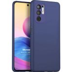 Microsonic Matte Silicone Xiaomi Redmi Note 10 5G Lacivert Cep Telefonu Kılıfı