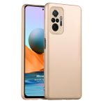 Microsonic Matte Silicone Xiaomi Redmi Note 10 Pro Max Gold Cep Telefonu Kılıfı