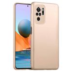 Microsonic Matte Silicone Xiaomi Redmi Note 10S Gold Cep Telefonu Kılıfı
