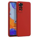 Microsonic Matte Silicone Xiaomi Redmi Note 11 Pro 5G Kırmızı Cep Telefonu Kılıfı