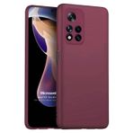 Microsonic Matte Silicone Xiaomi Redmi Note 11 Pro Plus Mor Cep Telefonu Kılıfı