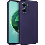 Microsonic Matte Silicone Xiaomi Redmi Note 11E Lacivert Cep Telefonu Kılıfı