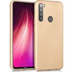 Microsonic Matte Silicone Xiaomi Redmi Note 8 Gold Cep Telefonu Kılıfı