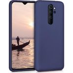 Microsonic Matte Silicone Xiaomi Redmi Note 8 Pro Lacivert Cep Telefonu Kılıfı