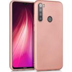 Microsonic Matte Silicone Xiaomi Redmi Note 8 Rose Gold Cep Telefonu Kılıfı
